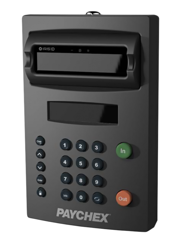 Invision iris recognition time clock iris id