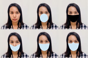 Facial recognition with masks