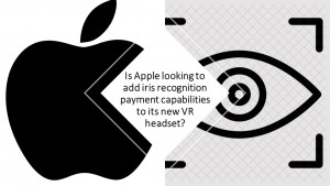 apple logo and iris image