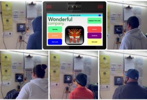 PetTiger employees using the IrisTime iT100 biometric reader